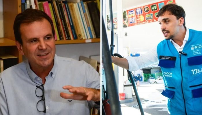 Prefeito do Rio, Eduardo Paes e o secretário municipal de Proteção e Defesa do Consumidor, João Pires. Foto: internet.